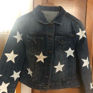 On Hold for Custom Order Star Jean Denim Jacket